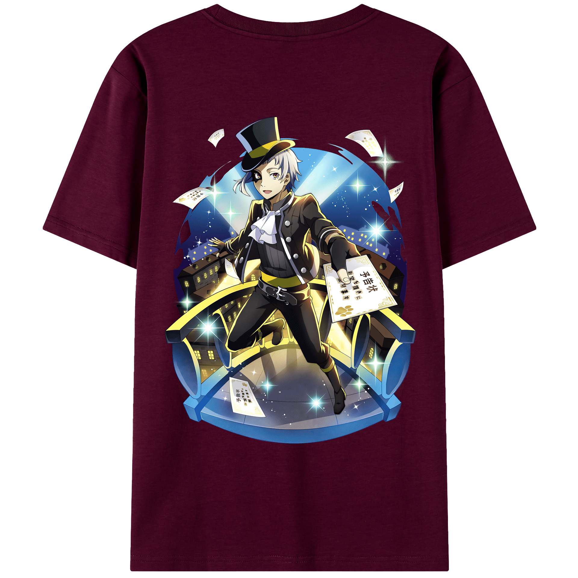 （画像用） 文豪ストレイドッグス Bungo Stray Dogs レディース半袖Tシャツ(バックプリント)